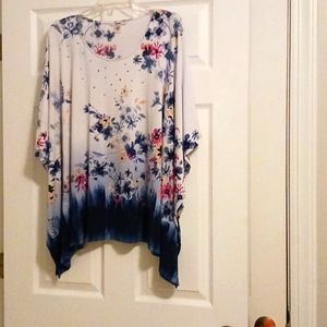 Alia Floral Poncho